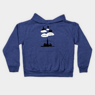 Above the clouds, Below the sea Kids Hoodie